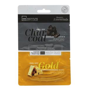 IDC Institute, Уголь, Маска-пилинг для лица Charcoal Gold Duo, 12 г