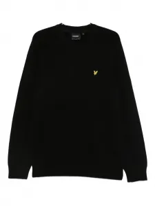 Свитер с круглым вырезом Lyle & Scott, черный