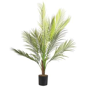 Декоративное растение Beliani ARECA PALM, 10x10x10 см, черный/зеленый