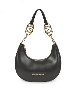 Круглая сумка-хобо через плечо Love Moschino, черный