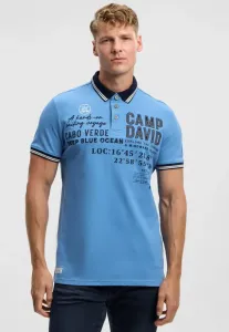 Рубашка поло с mit labelapplikationen Camp David, Electric Sky