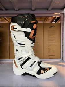 LEATT Внедорожные мотоциклетные ботинки track forest road 55 competition с регулируемой осью, антискользящие, для мужчин и женщин, оранжевые 4.5, белые, универсальная версия, размер 43