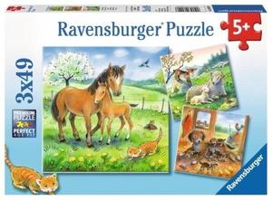 Пазл Ravensburger, Hug Time, 3х49 шт.