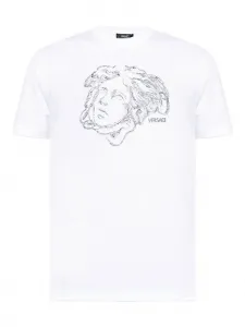 Футболка с изображением Медузы VERSACE, белый