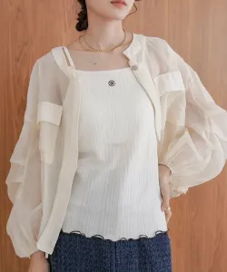 Майка в американском стиле с чашечками