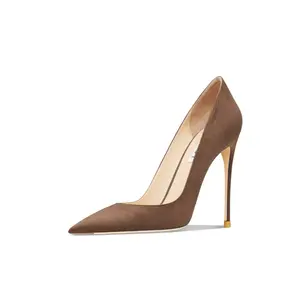 Женские туфли на высоком каблуке цвета умбры Suyymakk, Umber