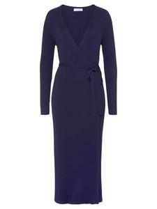 Длинное платье LASCANA Strick, синий