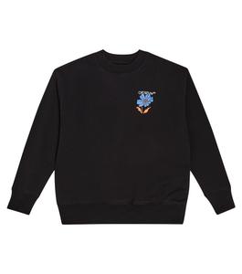 Толстовка из хлопка с принтом Off-White, черный