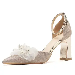 GOSO Женские туфли на платформе с массивным каблуком - шампань голд, цвет Champagne Gold