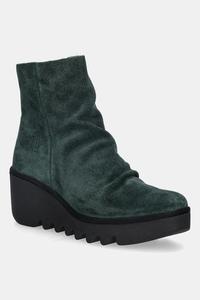 Замшевые ботильоны BANN538FLY Fly London, зеленый