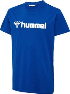 Футболка Hmlgo 2.0 Logo T-Shirt S/S Kids синего цвета Hummel