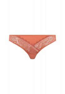 Женские трусы - цветочный узор, цветочное кружево, непрозрачные FEMILET, цвет Rose Canyon