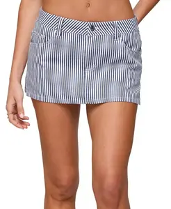 Полосатая мини-шорты Liliane Edikted, синий