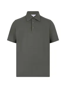 Поло на пуговицах Malo, зеленый