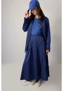 Юбка-Обертка со сборками Touché Privé, Navy Blue