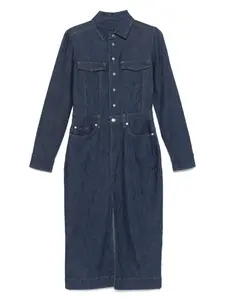 Джинсовое платье миди 7 For All Mankind, синий