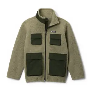 Флис Columbia Jasper Ridge Pebbled full zip, зеленый