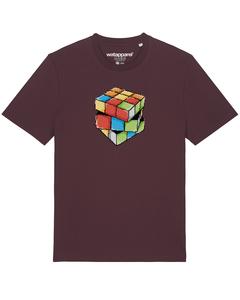 Рубашка Watapparel Pixel Zauberwürfel, темно-красный