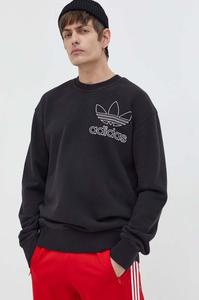 Хлопковая толстовка adidas Originals, черный