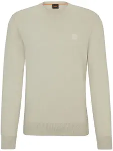 Джемпер с вышитым логотипом BOSS, нейтральный