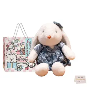 Плюшевая кукла Pastoral Bunny высотой 35см/50см Whoops, темно-синий