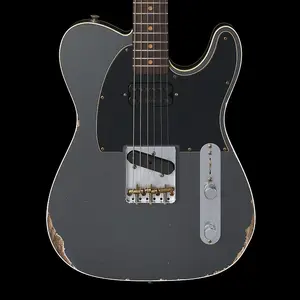 Fender Custom Shop Telecaster Custom LTD Relic - Металлик угольный морозно-серый