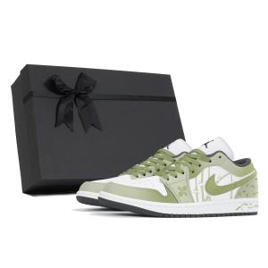 Jordan Air 1 устойчивые к истиранию низкие баскетбольные кроссовки мужские light green