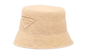 Панама из соломы для женщин Prada, бежевый