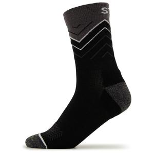 Носки для бега Stoic Merino Running Socks Q+, цвет Black/Monsoon