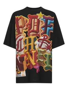 Футболка с аппликацией Pdf, черный