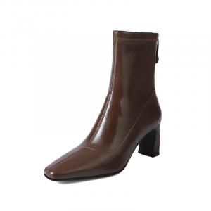 Ботильоны женские 6,8 см Echo&yolo, Brown Unlined