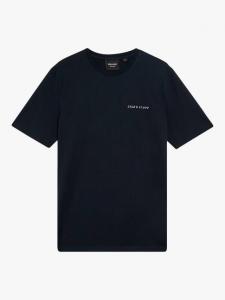 Хлопковая футболка Script Lyle & Scott, Dark Navy