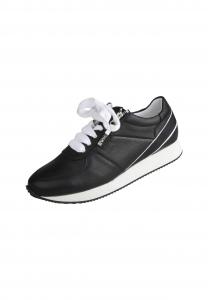 Кроссовки Ника из натуральной кожи Lei, черный