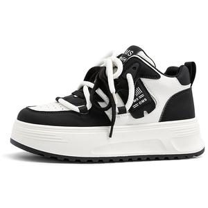 Абразивоустойчивые Легкие Термо Верхние Полувысокие Повседневные Туфли Женские OMS, Стиль Maillard Отбеливание