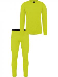 Normani Outdoor Sports Мужской комплект нижнего белья из мериносовой шерсти, Мельбурн/Сидней, желтый