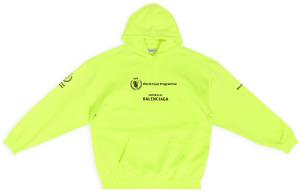 X WFP Толстовка женская неоново-желтая Balenciaga