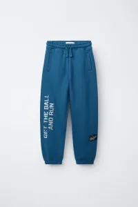 Zara Спортивные брюки с надписью и этикеткой