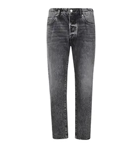 Джинсы прямого кроя среднего синего цвета Icon Denim, серый