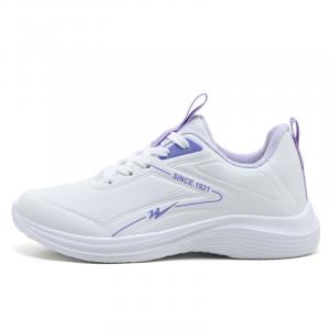 Binary Низкие беговые кроссовки женские бело-фиолетовые с флисовой подкладкой, цвет White Purple-Fleece-Lined