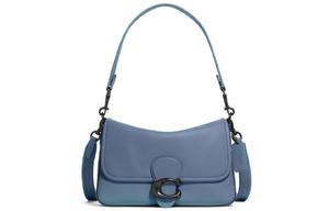 Кожаная сумка Tabby через плечо среднего размера для женщин с возможностью стирки деним COACH