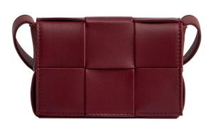 Мини-кроссбоди Candy Cassette Intreccio Bordeaux Bottega Veneta