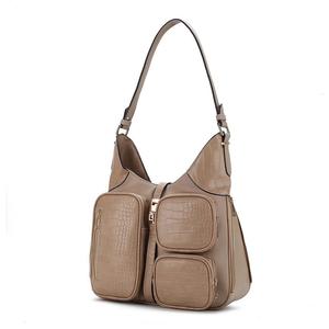 Плечо из веганской кожи с тиснением под крокодила MKF Collection Daphne от Mia K MKF Collection, черный