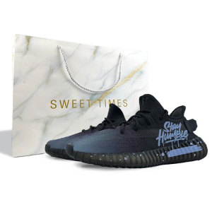 Кроссовки adidas originals Yeezy Boost 350 V2 Lifestyle Shoes Unisex Low-top Blue/black, черный