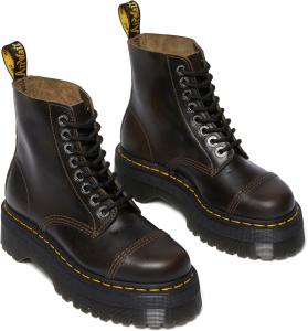 Dr. Martens мужские кожаные платформенные ботинки Sinclair, Dark Taupe