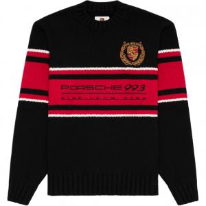 X Porsche 993 Turbo Heritage Crewneck Sweater AIME LEON DORE, черный