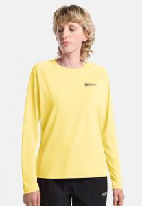 Топ Jack Wolfskin PRELIGHT SWIFT LS W, Lemon Ice/Yellow