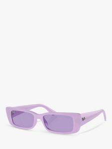 Прямоугольные солнцезащитные очки rb4425 унисекс Ray-Ban, цвет Lilac
