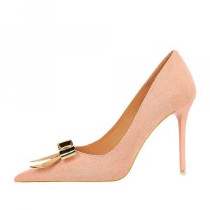 QITUMAUL Стройные каблуки на высоком каблуке для женщин - розовые, цвет Pink[Heel Height 10.5cm]