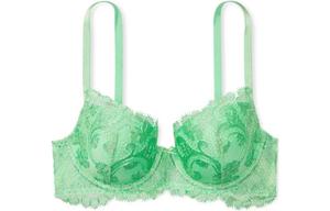 Victoria's Secret Бюстгальтер Demi с легкой поддержкой и вышивкой Dream Angels Collection 8752 женский 1 шт Grass Green