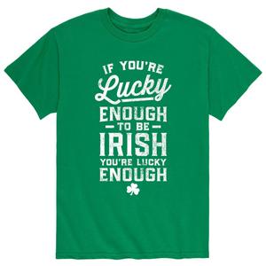 Мужская ирландская футболка «Если тебе повезет» Licensed Character
